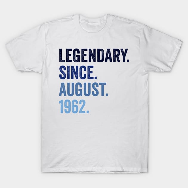 Legendary Since August 1962 60. Geburtstag T-Shirt by tobzz